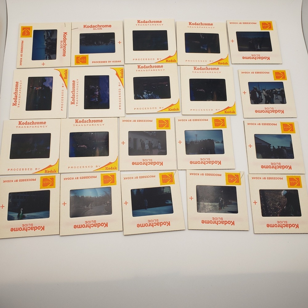 Kodak Color Slides Vintage 20pc Kodachrome Transparencies Multi Americana Photos